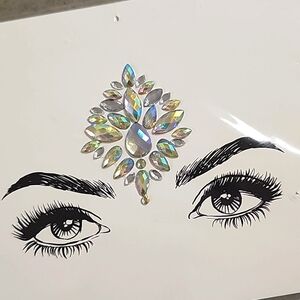 Rhinestone Face Art